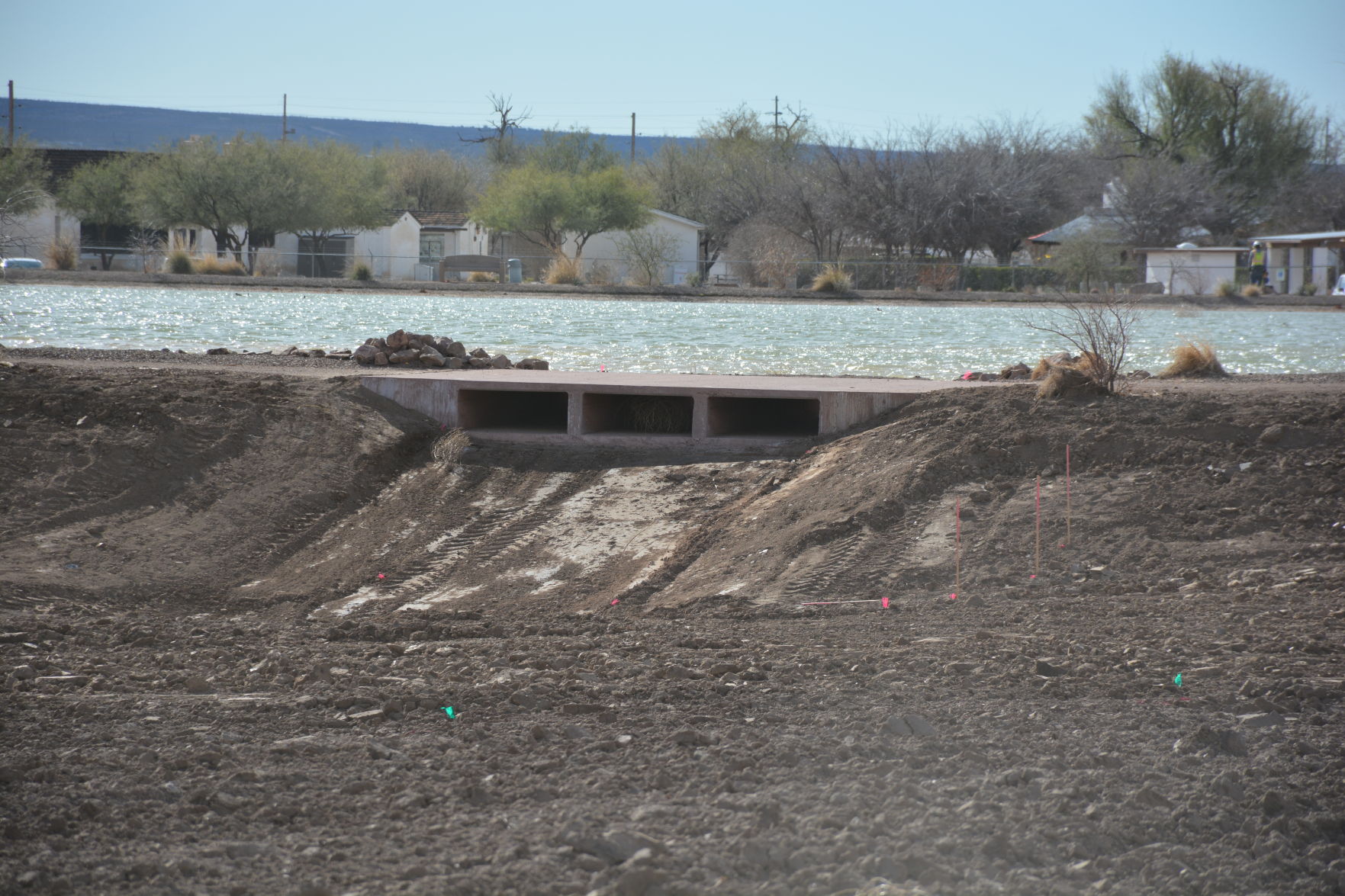 Spillway ready to open